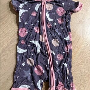 Little Sleepies Pink and Purple Planet Short Zippies